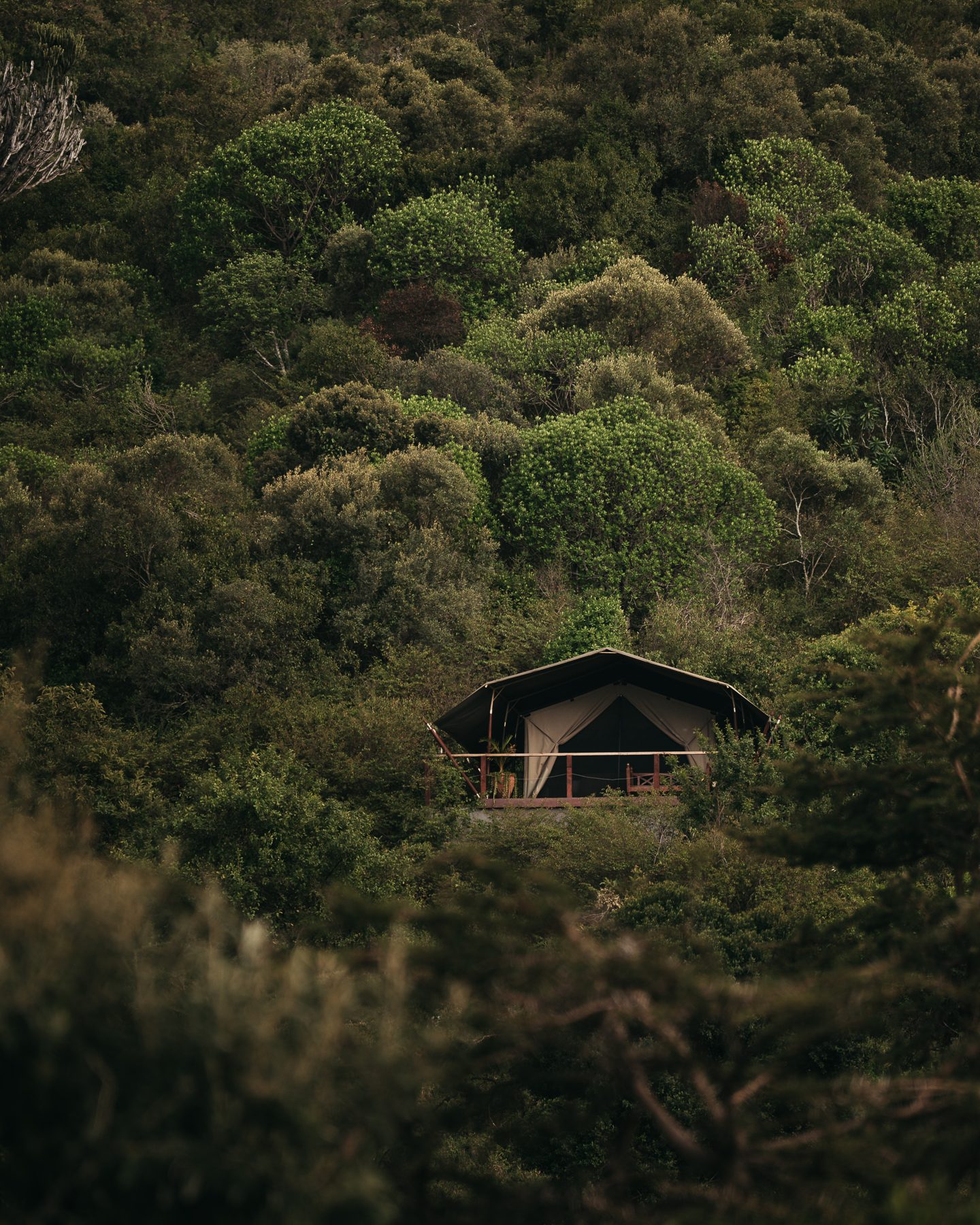 Entumoto Safari Camp tucked into the Rift Valley hills
